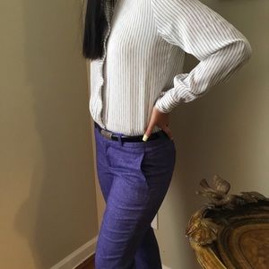 Banana Republic AVERY purple ankle slacks. Size 0